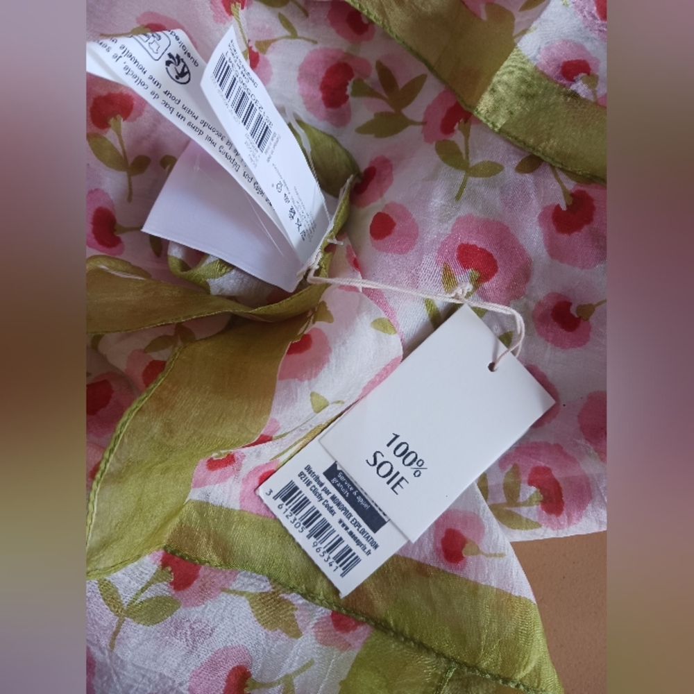 NWT Monopr8x Silk Wrap, Scarf Size 40" x 64" - Picture 7 of 8